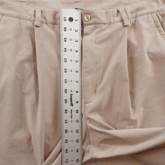 Nike Golf Chino Pants Mens 38x32 Single Pleated Turn Ups Hem - Picture 6 of 10